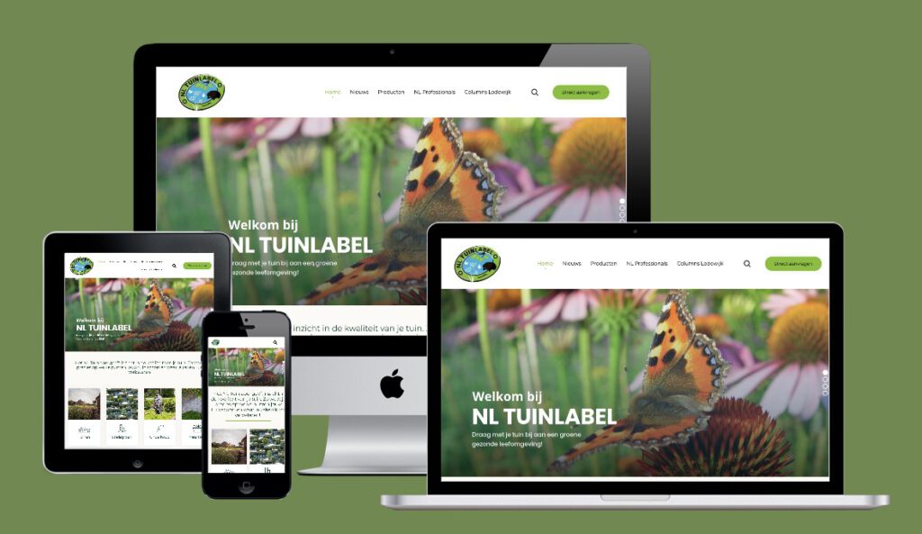 NL Tuinlabel website